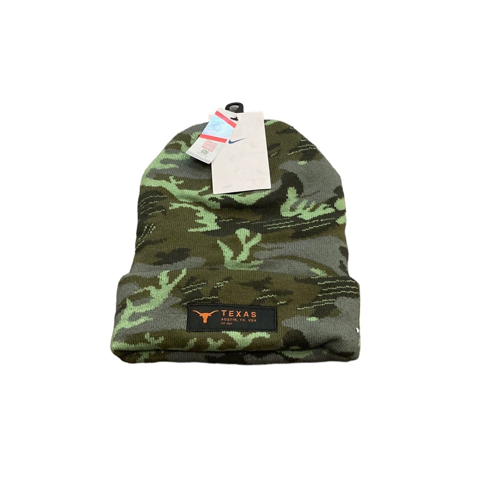 Texas Longhorns Nike Military Camo Cuffed‎ Knit Beanie Hat Cap